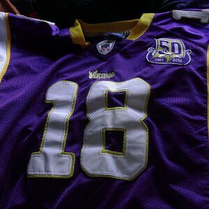 Purple/home Sidney Rice Minnesota Vikings jersey - Size 48